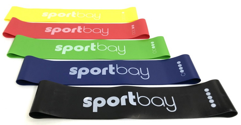Apaļa elastīgā gumija Sportbay® 5 bands