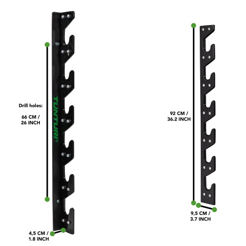 Horizontāls stieņu statīvs TUNTURI Gun Rack