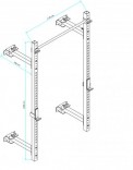 Salokāma spēka stacija STRONGMAN Power Rack D95 