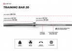 Olümpiakang GYMSTIC Training Bar 20kg