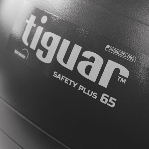 Vingrošanas bumba TIGUAR Safety Plus, 65cm, pelēka