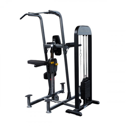 Trenažöör kaaluabiga BODYSOLID WEIGHT ASSISTED KNEE RAISE, DIP & CHIN STATION W/ 95 KG STACK