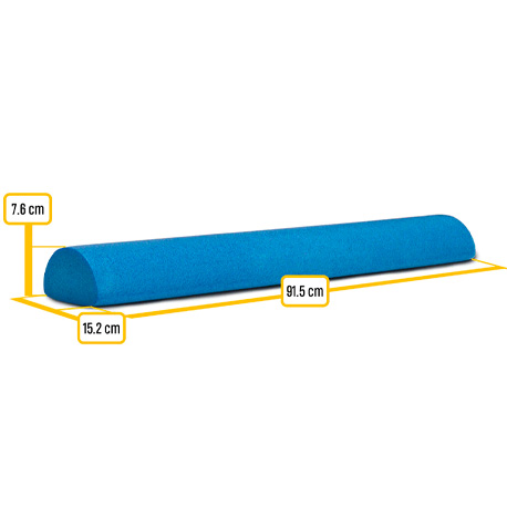 Pustais masāžas rullis Body-Solid Half Round Foam Roller