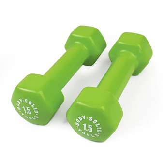 Vinila svaru komplekts 1,5 kg BODYSOLID Vinila Hanteles