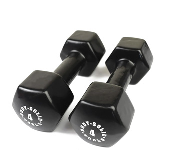 Vinila dumjšvāki 4kg BODYSOLID Vinyl Dumbbells