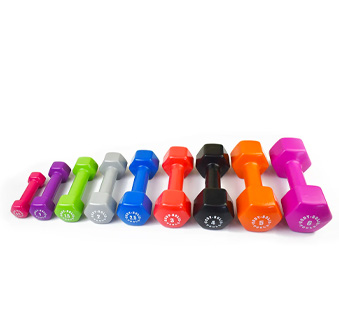 Vinila svaru komplekts 1,5 kg BODYSOLID Vinila Hanteles