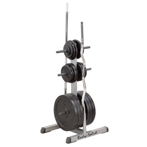 Svaru statīvs BODY-SOLID STANDARD PLATE TREE & BAR HOLDER