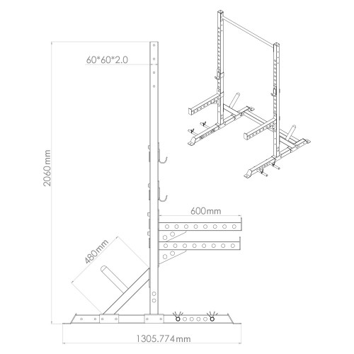 Stativs RAW FITNESS Squatrack