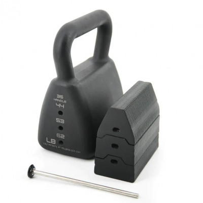 PowerBlock regulējams vingrinājumu svars kettlebell (16–28 kg)