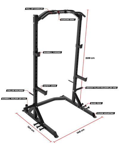 Jõuraam GYMSTICK Half-Power Rack