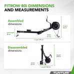 Sõudeergomeeter TUNTURI FITROW 80I ROWING MACHINE