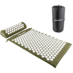 Joogamatt TUNTURI ACUPRESSURE MAT AND PILLOW ARMY GREEN