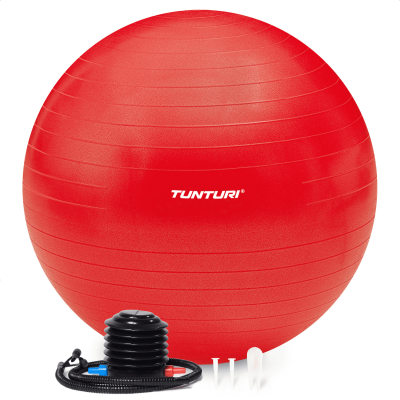 Joogapall Tunturi Gymball 55cm, Red, Anti Burst