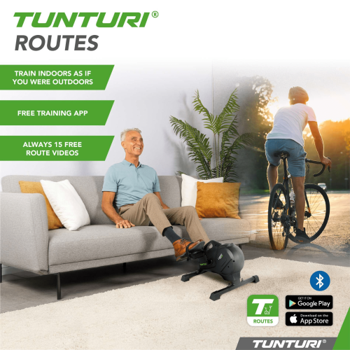 Velotrenažieris Tunturi Cardio Fit M40 Minibike Magnetic + App