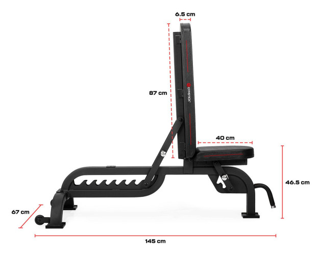 Profesionāls sols GYMSTICK ADJUSTABLE BENCH PRO