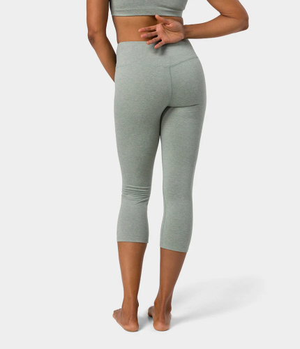 Manduka Dhara Capri Legging garais cīpsla Viļņu Pelēka