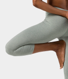 Manduka Dhara Capri Legging garais cīpsla Viļņu Pelēka