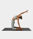 Manduka Dhara Capri Legging garais cīpsla Viļņu Pelēka