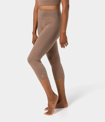 Manduka Dhara Capri niedrās legingas Lions Mane Heather