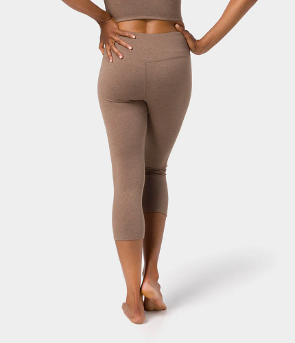 Manduka Dhara Capri niedrās legingas Lions Mane Heather