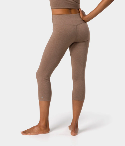Manduka Dhara Capri niedrās legingas Lions Mane Heather