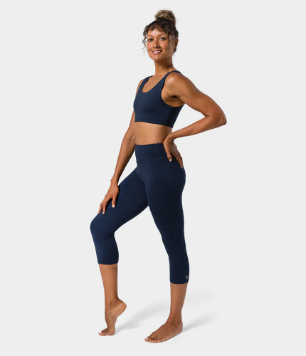 Manduka Dhara ķivere kapri legingi Midnight Heather