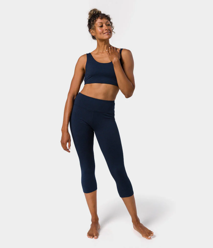 Manduka Dhara ķivere kapri legingi Midnight Heather