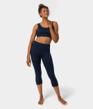 Manduka Dhara ķivere kapri legingi Midnight Heather
