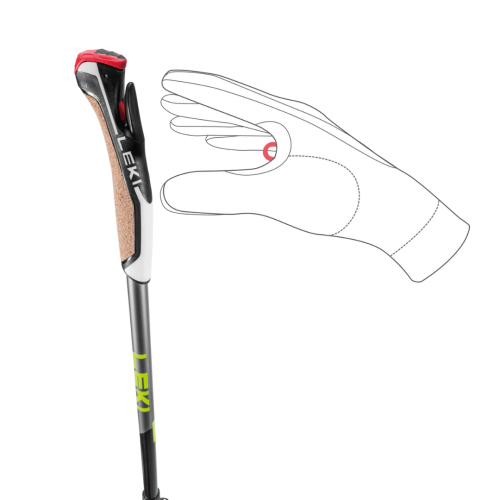 Ziemcietu pasta "LEKI Traveller Alu" 90-130 cm