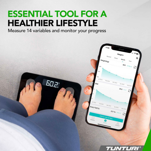 Svari TUNTURI SC30 SMART SCALE WITH APP