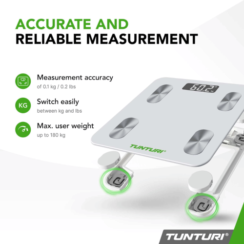 Svari TUNTURI SC30 SMART SCALE WITH APP