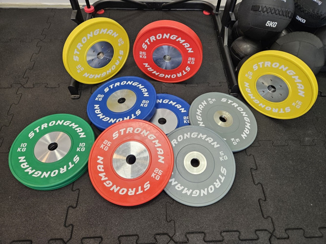 Svaru disku komplekts STRONGMAN Competition Bumper set 