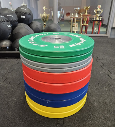 Svaru disku komplekts STRONGMAN Competition Bumper set 