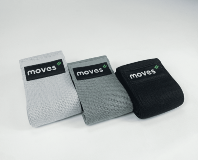 Materiāla elastīgās jostas MOVES, 3 gabalu komplekts