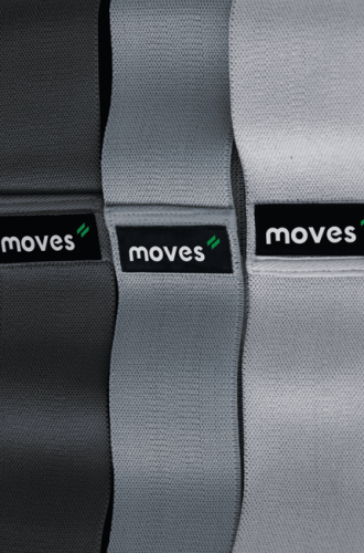 Materiāla elastīgās jostas MOVES, 3 gabalu komplekts