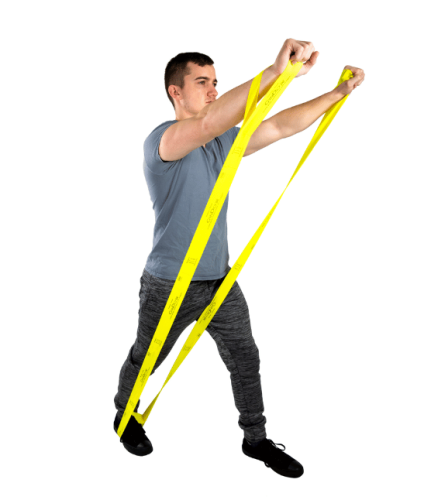Elastīga josla ar rokturiem MOVES Multi-Grip 27,4 m