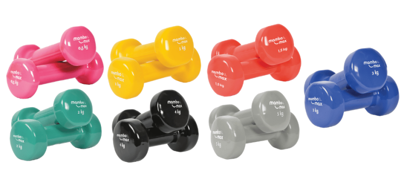 Viniliniai hanteliai Mambo Max Dumbbell 0,5–5 kg