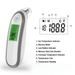 Infraraudonųjų spindulių termometras Moves Infrared Thermometer | Ear & Forehead auto-sensing