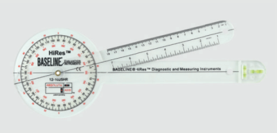 Plastmasas absolūtās vērtības un ass goniometrs Baseline Plastic Absolute+Axis Goniometer - HiRes 360 grādu galva