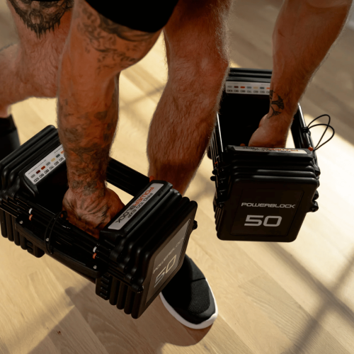 Regulējama svara bloks (27-36 kg) Powerblock PRO 100 Expandable Set 3 Pair