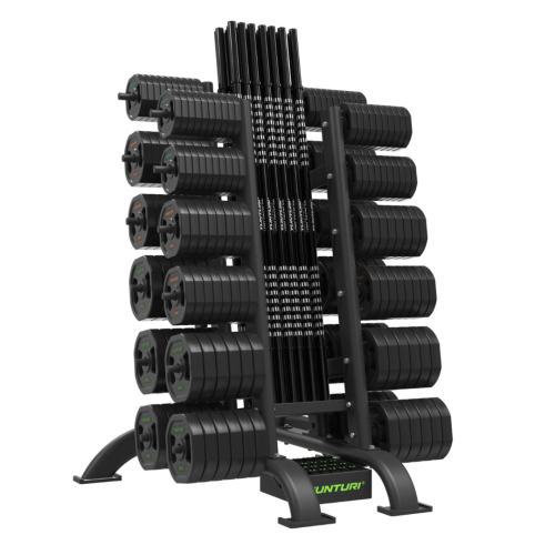 Stieņu un disku statīvs Tunturi Pro Aerobic Pump Set Rack, 30 sets (1/2)