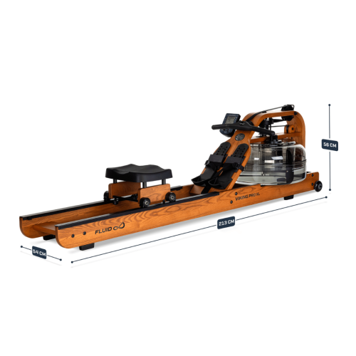 Airēšanas trenažieris TUNTURI Fluid Rower Viking Pro XL + App