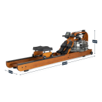 Airēšanas trenažieris TUNTURI Fluid Rower Viking Pro V + SPH