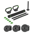 Svaru komplekts TUNTURI Vinyl Barbell & Dumbbell set (20 / 28 kg)