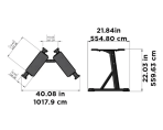 Statīvs regulējama svara blokiem Powerblock Powerstand Max 90 lb