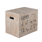 Koka platforma BODYSOLID 3 in 1 Wooden Plyo Box 51/61/76 cm