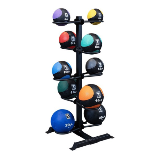 Medicīnas bumbu statīvs BODYSOLID Medicine Ball Rack - 10 Balls
