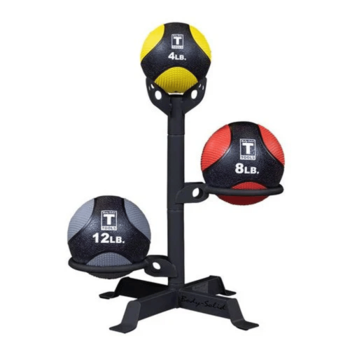 Medicīnas bumbu statīvs BODYSOLID Medicine Ball Rack - 4 Balls