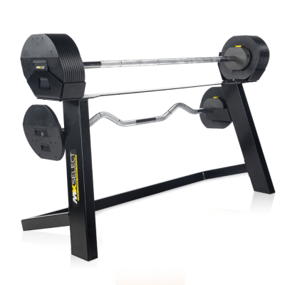 Stieņu un statīva komplekts MX Select MX100 Barbell System & Stand 12,7 - 45,3 kg Black