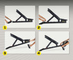 Universāls suls MX Select MX Adjustable Training Bench